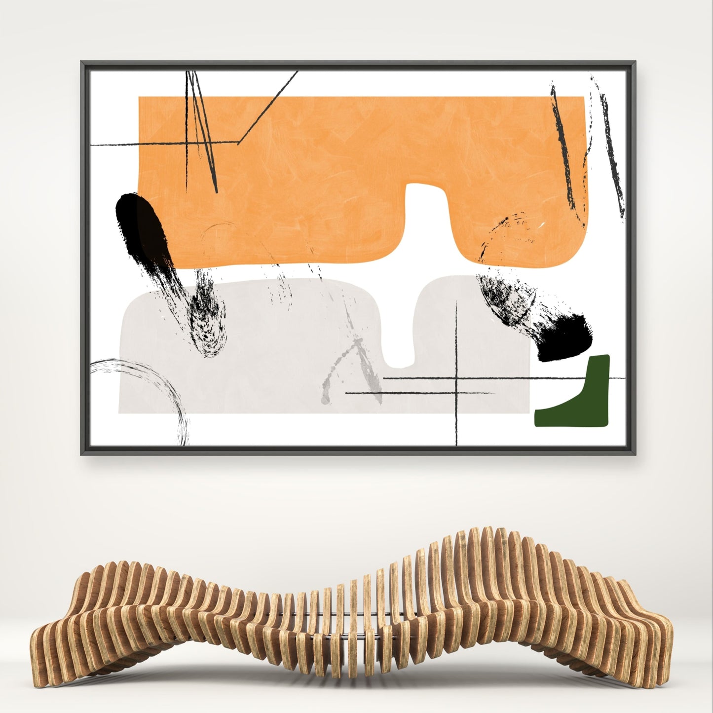 Découvrez l'affiche murale 'HARMONY' - Fusion artistique, tons harmonieux. Élégance captivante pour votre décoration intérieure