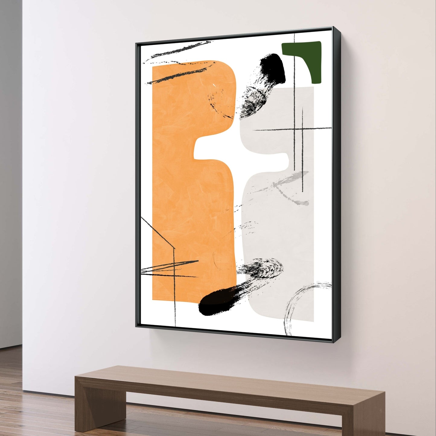 Affiche murale intitulée 'HARMONY' : Fusion artistique de formes abstraites et de nuances harmonieuses. Tons vibrants et doux pour une ambiance relaxante. Parfait pour une décoration intérieure élégante.