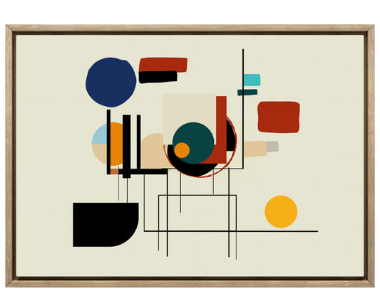 Affiche murale dans le style Bauhaus pour une ambiance contemporaine