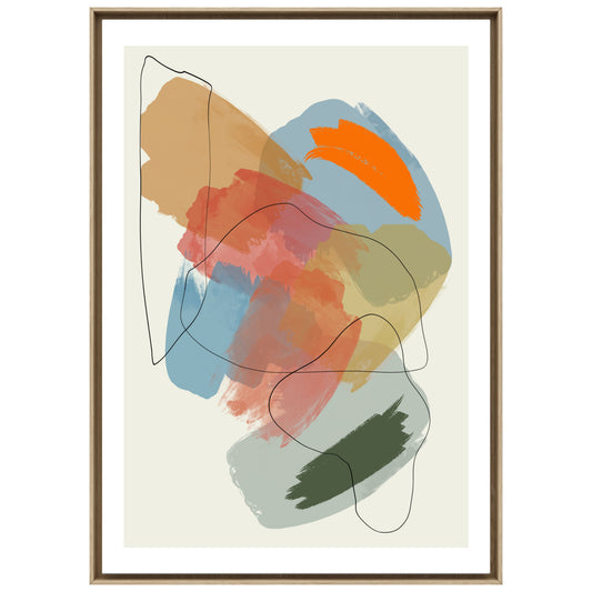 LUZ | Abstract art print poster