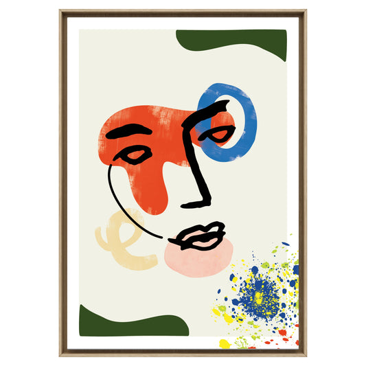 Affiche décorative CELINE - REGARD PROFOND en style line art pour une décoration raffinée