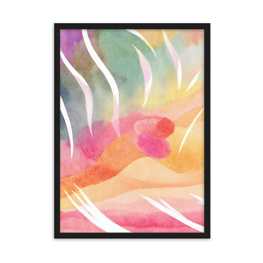 AURORA | Wooden framed wall poster