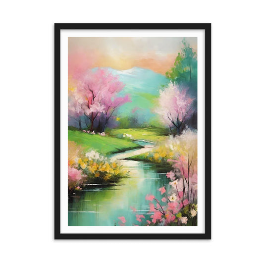 THE RIVER | Wooden framed wall poster