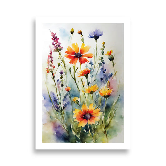 DANCE OF FLOWERS 01 | Wall poster