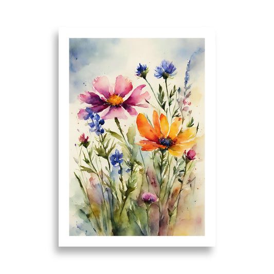 DANCE OF FLOWERS 02 | Wall poster